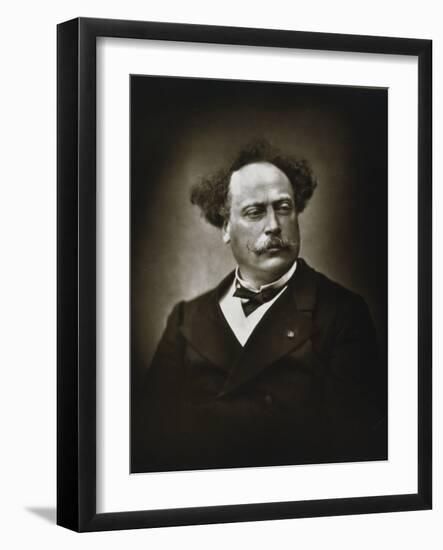 Alexandre Dumas the Younger, French Writer, C1865-1895-Fontaine-Framed Photographic Print