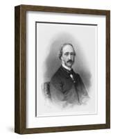 Alexandre-Edmond Becquerel French Physicist in 1865-C. Fuhr-Framed Art Print