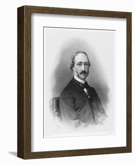 Alexandre-Edmond Becquerel French Physicist in 1865-C. Fuhr-Framed Art Print