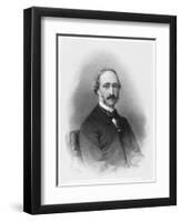 Alexandre-Edmond Becquerel French Physicist in 1865-C. Fuhr-Framed Art Print