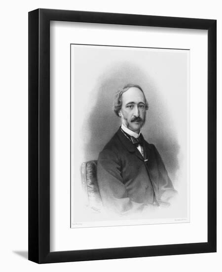 Alexandre-Edmond Becquerel French Physicist in 1865-C. Fuhr-Framed Art Print