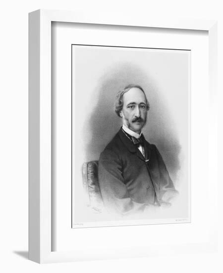 Alexandre-Edmond Becquerel French Physicist in 1865-C. Fuhr-Framed Art Print