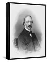 Alexandre-Edmond Becquerel French Physicist in 1865-C. Fuhr-Framed Stretched Canvas