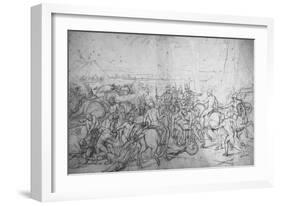 Alexandre et Porus ou La Défaite de Porus-Charles Le Brun-Framed Giclee Print