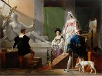 Don Juan and the Statue of the Commander, Ca 1835-Alexandre-Évariste Fragonard-Giclee Print