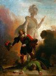 Don Juan And the Statue of the Commander-Alexandre Evariste Fragonard-Giclee Print