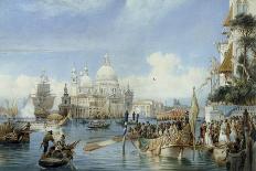 A View of Santa Maria della Salute, Venice-Alexandre Francia-Framed Stretched Canvas