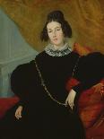 Portrait of Madame Foule (Oil on Canvas)-Alexandre Francois Xavier Sigalon-Stretched Canvas
