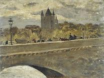 La Tour du Temple reconstituée pour l'exposition de 1889 vue du pont d'Iena-Alexandre-Gaston Guignard-Stretched Canvas