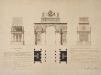 Triumphal Arch to the Emperor Napoleon I-Alexandre Gisors-Mounted Giclee Print