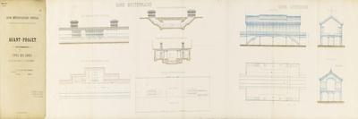 Avant-projet de ligne métropolitaine centrale présenté par la Compagnie des Etablissements Eiffel-Alexandre-Gustave Eiffel-Giclee Print