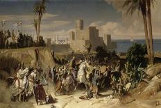 Reprise de Beyrouth occupée par les troupes du sultan Saladin, par Amaury de Lusignan (futur-Alexandre Hesse-Stretched Canvas