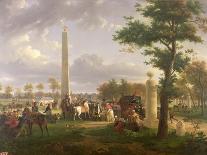 The Cascade at Tivoli with the Temple of Sibyl, 1822 (Oil on Canvas)-Alexandre Hyacinthe Dunouy-Giclee Print