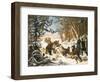 Alexandre II (Empereur De Russie) (1818-1881) - the Tsarevich Alexander Nikolaevich on a Bear Hunt-Otto Grashof-Framed Giclee Print