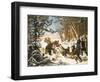 Alexandre II (Empereur De Russie) (1818-1881) - the Tsarevich Alexander Nikolaevich on a Bear Hunt-Otto Grashof-Framed Giclee Print