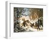 Alexandre II (Empereur De Russie) (1818-1881) - the Tsarevich Alexander Nikolaevich on a Bear Hunt-Otto Grashof-Framed Giclee Print