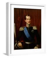 Alexandre II (Empereur De Russie) - Portrait of the Crown Prince Alexander Nikolayevich (1818-1881)-Natale Schiavoni-Framed Giclee Print