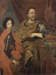 Portrait de Jean III Sobieski, roi de Pologne et d'un de ses fils, Jacques-Louis (1629-1696)-Alexandre Jan Tricius-Giclee Print