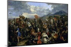 Alexandre le Grand, vainqueur de Darius à la bataille d'Arbelles (331 av. J.-C.)-Jacques Courtois-Mounted Giclee Print