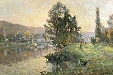 On the Banks of the River at Bougival-Alexandre Nozal-Framed Giclee Print