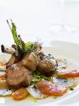 Lamb Chops on Tomatoes and Potatoes with Basil-Alexandre Oliveira-Stretched Canvas