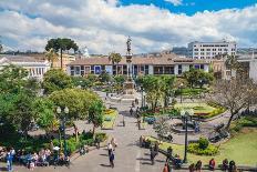 Independence Square, the principal and central public square of Quito, Ecuador, South America-Alexandre Rotenberg-Photographic Print