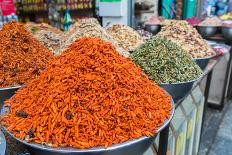 Spices and fruits in a traditional market in Jerusalem, Israel, Middle East-Alexandre Rotenberg-Photographic Print