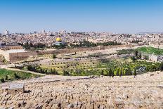 View of Jerusalem and the Dome of the Rock from the Mount of Olives, Jerusalem, Israel, Middle East-Alexandre Rotenberg-Photographic Print