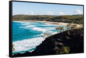 Alexandria Bay, Noosa National Park, Sunshine Coast, Queensland, Australia-Mark A Johnson-Framed Stretched Canvas