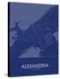 Alexandria, Egypt Blue Map-null-Stretched Canvas