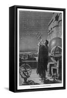 Alexandria Observatory: an Astronomer Using a Pre- Telescopic Sighting Instrument-George Billerger-Framed Stretched Canvas