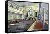 Alexandria, Virginia, Interior View of Christ Church, George Washington's Church-Lantern Press-Framed Stretched Canvas