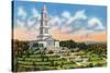 Alexandria, Virginia, Panoramic View of the George Washington Masonic National Memorial-Lantern Press-Stretched Canvas