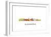 Alexandria Virginia Skyline-Marlene Watson-Framed Giclee Print