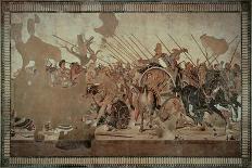 Alexander Mosaic Or the Battle of Issus-Alexandrian workers-Stretched Canvas