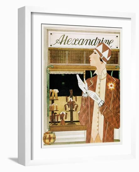 Alexandrine Gloves Accessories Paris 1925-Vintage Lavoie-Framed Giclee Print