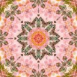 Flowers, Low Poly Pattern-alexcoolok-Art Print
