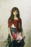 Portrait of a Young Girl by Alexei Alexevich Harlamoff-Alexei Alexevich Harlamoff-Giclee Print