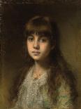 Young Woman Holding a Book-Alexei Alexevich Harlamoff-Giclee Print