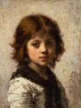 Girl with a Red Shawl-Alexei Alexevich Harlamoff-Giclee Print