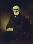 Portrait of the Author Ivan S. Turgenev (1818-188), 1875-Alexei Alexeyevich Harlamov-Framed Giclee Print