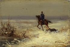 On the Hunting, Second Half of the 19th C-Alexei Danilovich Kivshenko-Stretched Canvas