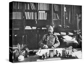 Alexei Nikolaievich Kuropatkin in His Library, 1904-5-null-Stretched Canvas