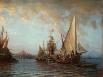 The Naval Battle of Athos-Alexei Petrovich Bogolyubov-Framed Giclee Print