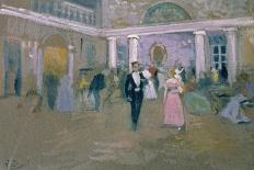 Ball at Larins, an Illustration For Eugene Onegin, by Alexander Pushkin-Alexei Steipanovitch Stepanov-Stretched Canvas