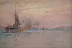The Russian Naval Bombardment of the Bosphorus, 1915-1916-Alexey Hansen-Framed Premium Giclee Print
