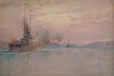 The Russian Naval Bombardment of the Bosphorus, 1915-1916-Alexey Hansen-Framed Giclee Print