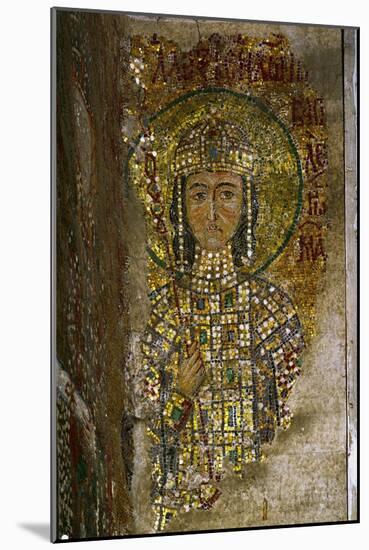 Alexios, Son of Joannes II Komnenos and Empress Irene, Mosaic in the South Gallery, 12th Century-null-Mounted Giclee Print
