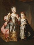 Portrait of Two Young Girls-Alexis-simon Belle-Giclee Print