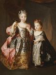 Portrait of Two Young Girls-Alexis-simon Belle-Mounted Giclee Print